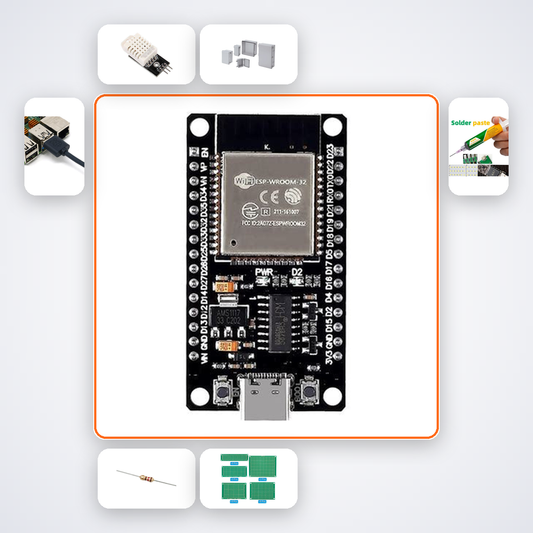 ESP32-C6 Zigbee Mini Sensor Kit with ESP32 + DHT22