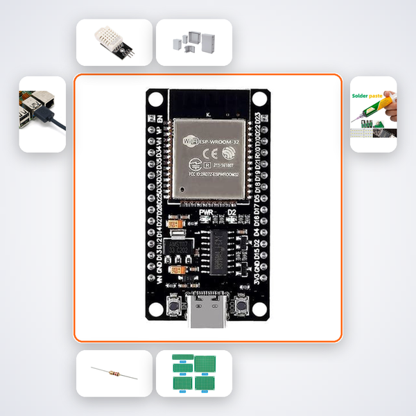 ESP32-C6 Zigbee Mini Sensor Kit with ESP32 + DHT22