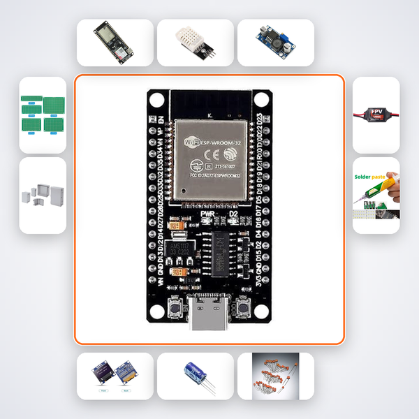 ESP32 Cellular Failover Gateway Kit with ESP32 + DHT22