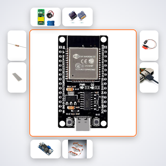 ESP32 Energy Monitor Dashboard Kit with ESP32 + LED
