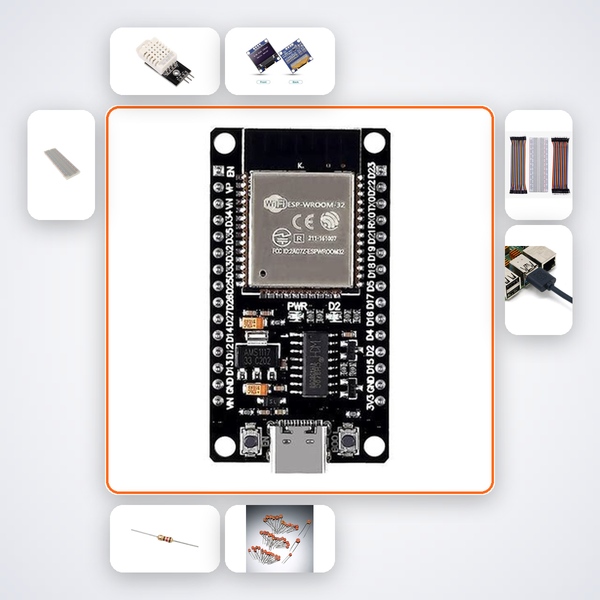ESP32 ESP-NOW Peer Sensor Network Kit with ESP32 + DHT22