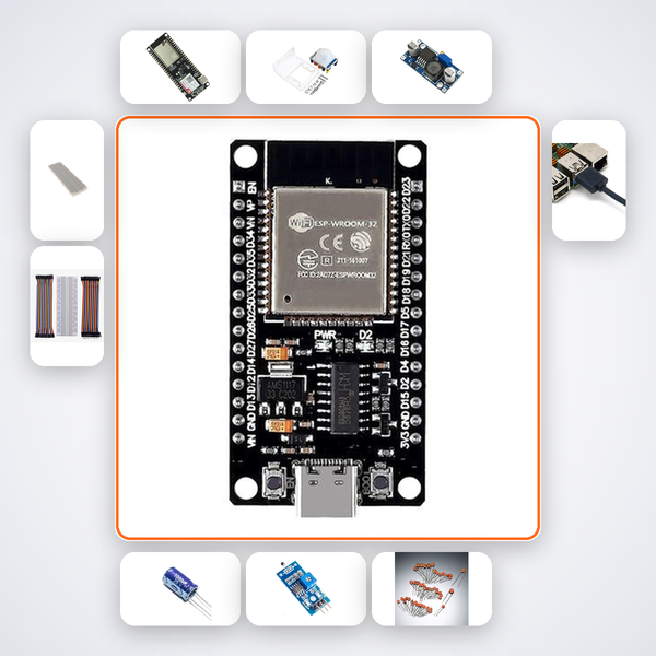 ESP32 GSM SMS Alert System Kit with ESP32