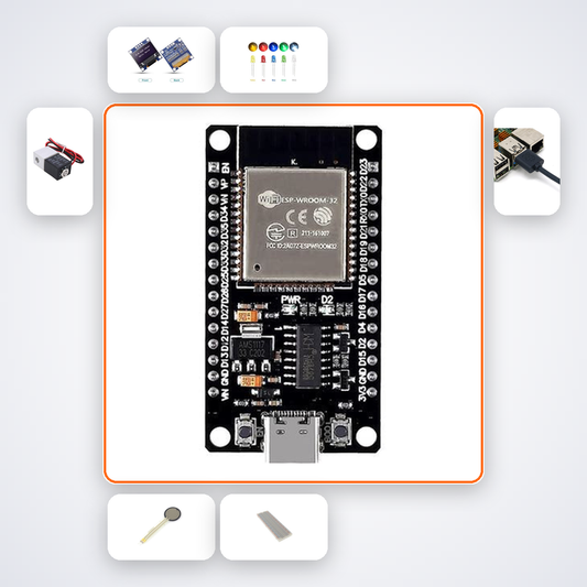 ESP32 Hall Effect Magnet Detector Kit with ESP32 + LED