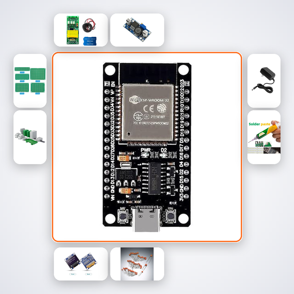 ESP32 Home Energy Dashboard Kit with ESP32 + LED