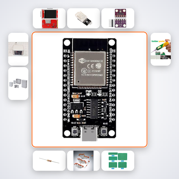 ESP32 LVGL TFT GUI Framework Kit with ESP32 + DHT22