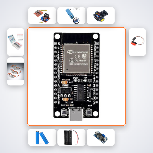ESP32 Mini Robot Car Kit with ESP32 + Motor
