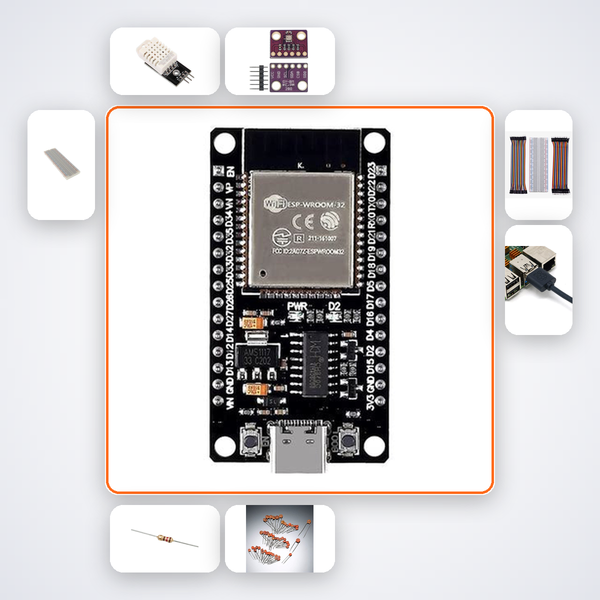 ESP32 MQTT Home Sensor Network Kit with ESP32 + DHT22
