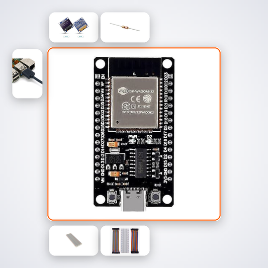 ESP32 NTP World Clock Kit with ESP32 + LED