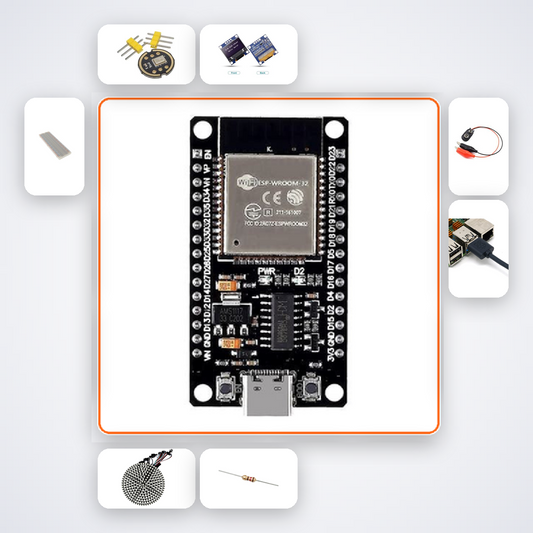 ESP32 Offline AI Sound Classifier Kit with ESP32 + LED