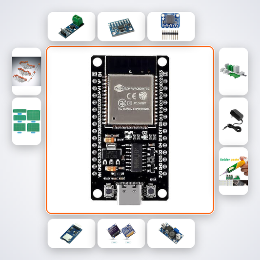 ESP32 Predictive Maintenance Node Kit with ESP32 + LED