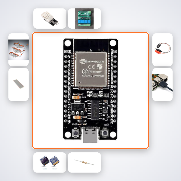 ESP32 Private MQTT Broker Kit with ESP32 + DHT22