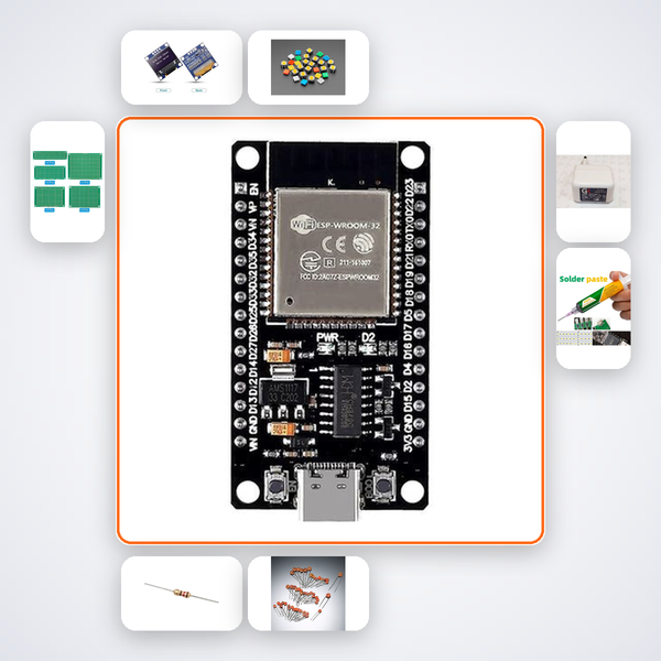 ESP32 Protocol Benchmark Suite Kit with ESP32 + LED