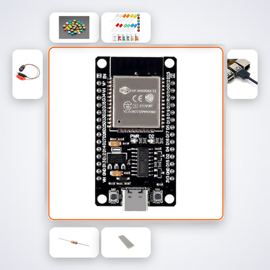 ESP32-S3 USB HID Keyboard Kit with ESP32 + LED