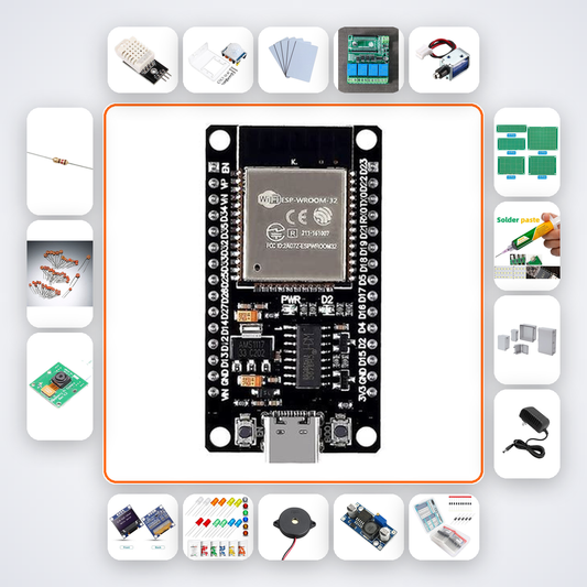 ESP32 Smart Home Controller Kit with ESP32 + DHT22