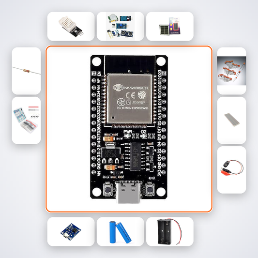 ESP32 Solar Powered Field Sensor Kit with ESP32 + DHT22