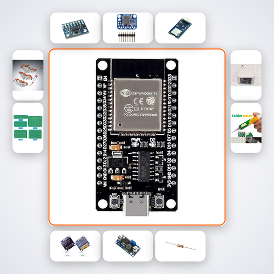 ESP32 TensorFlow Lite Anomaly Detector Kit with ESP32 + LED