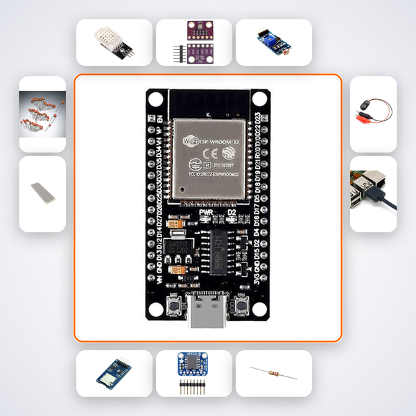 ESP32 Time Series Data Logger Kit with ESP32 + DHT22