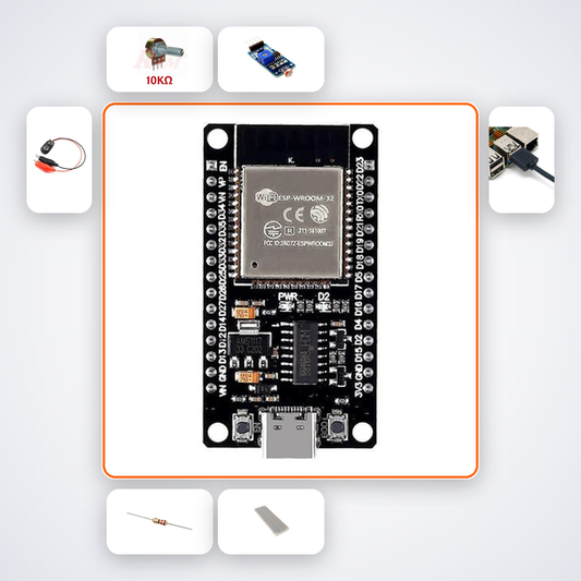 ESP32 Web Serial Plotter Kit with ESP32 + LDR
