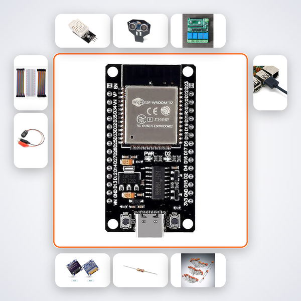 ESP32 WebSocket Real-Time Control Kit with ESP32 + DHT22