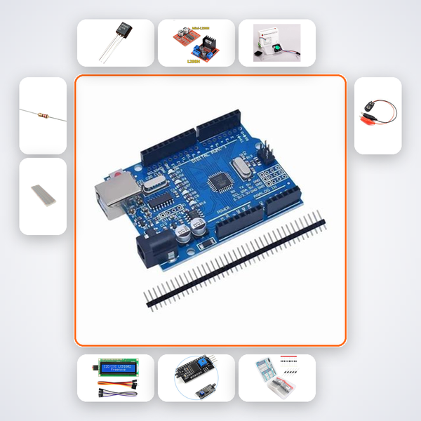 Fan Temperature Controller Kit with Arduino Uno + Sensor