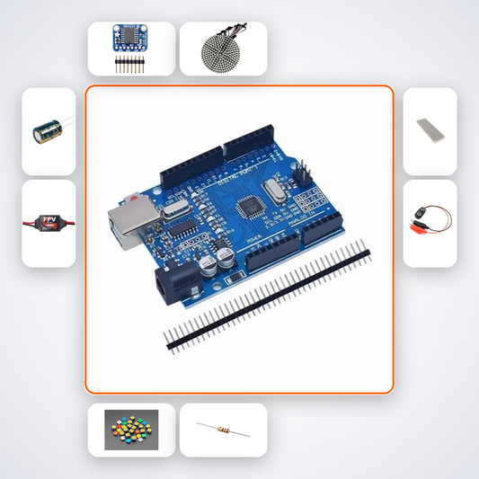 Fibonacci Spiral NeoPixel Clock Kit with Arduino Uno + LED