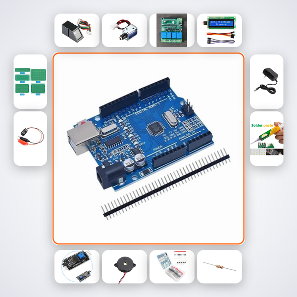 Fingerprint Door Lock Kit with Arduino Uno + Sensor