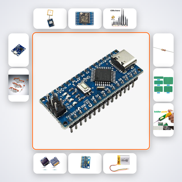 Fitness Step Counter Kit with Arduino Nano + LoRa