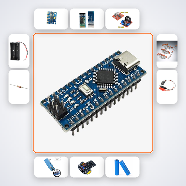 Fitness Step Counter Kit with Arduino Nano + MPU6050