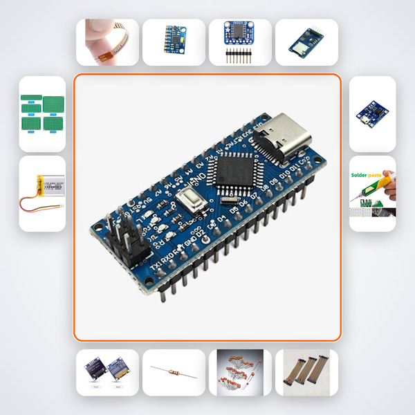 Fitness Step Counter Kit with Arduino Nano + Sensor