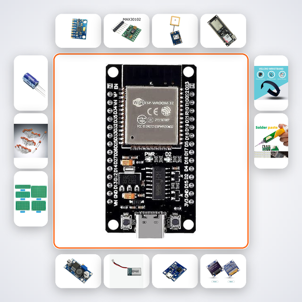 Fitness Step Counter Pro Kit with ESP32 + MPU6050