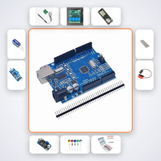 Flood Detector Pump Controller Kit with Arduino Uno + Sensor