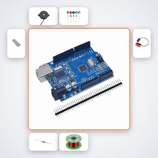 Flood Sensor Alert Kit with Arduino Uno + LED