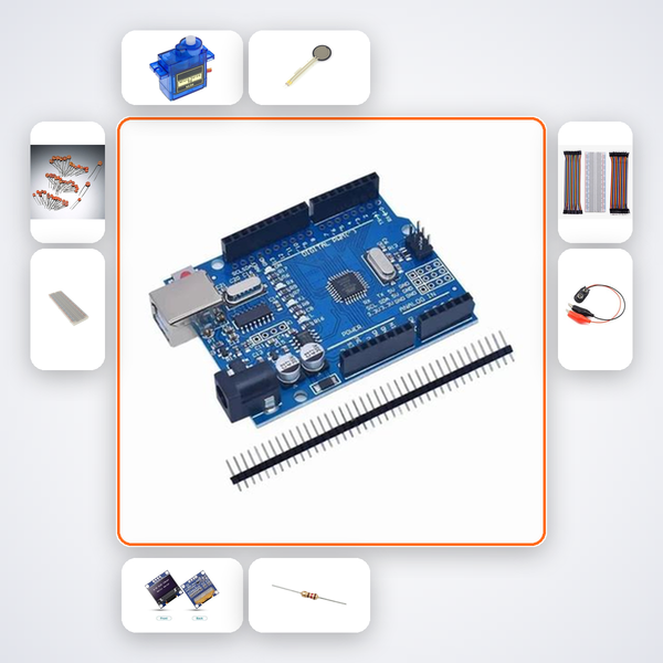 Force Torque Controlled Gripper Kit with Arduino Uno + Servo
