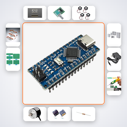 Formant Vowel Synthesiser Kit with Arduino Due + LED