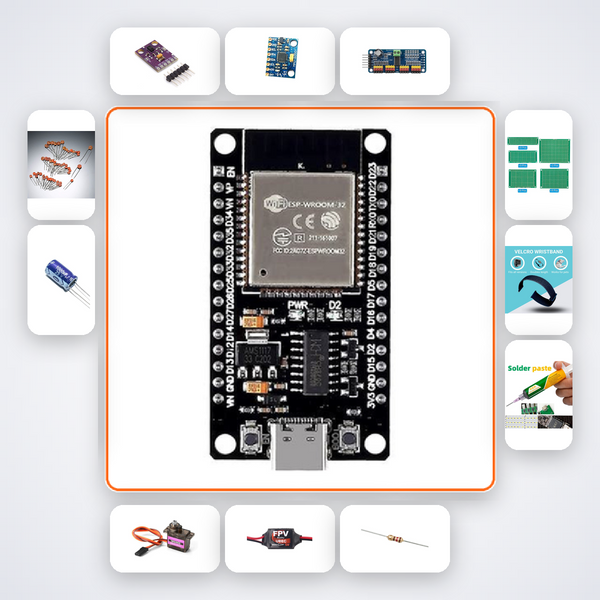 Gesture Controlled Robotic Arm Kit with ESP32 + Sensor