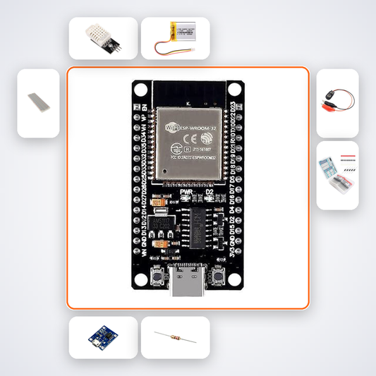Greenhouse Climate Monitor Advanced Kit with ESP32 + DHT22