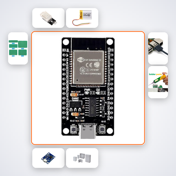 Greenhouse Climate Monitor Kit with ESP32 + DHT22 v15