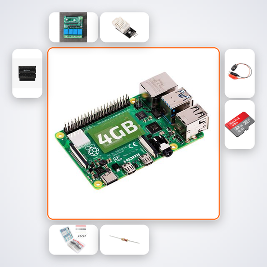 Greenhouse Climate Monitor Kit with Raspberry Pi 4 + Relay