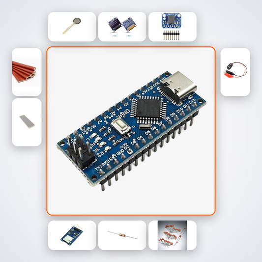 Grip Strength Dynamometer Kit with Arduino Nano + LED