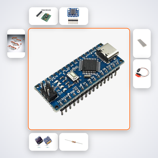 Heart Rate vs Exercise Study Kit with Arduino Nano + LED
