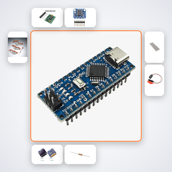 Heart Rate vs Exercise Study Kit with Arduino Nano + LED