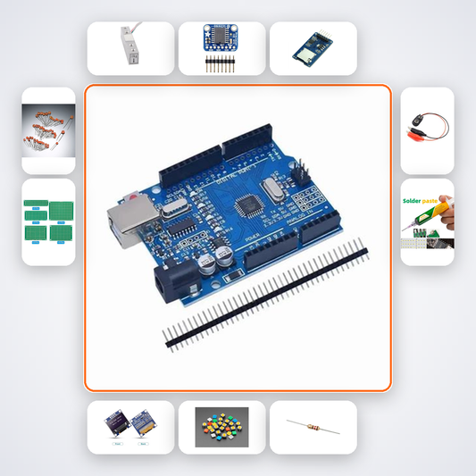 High Resolution Weight Logger Kit with Arduino Uno + LED