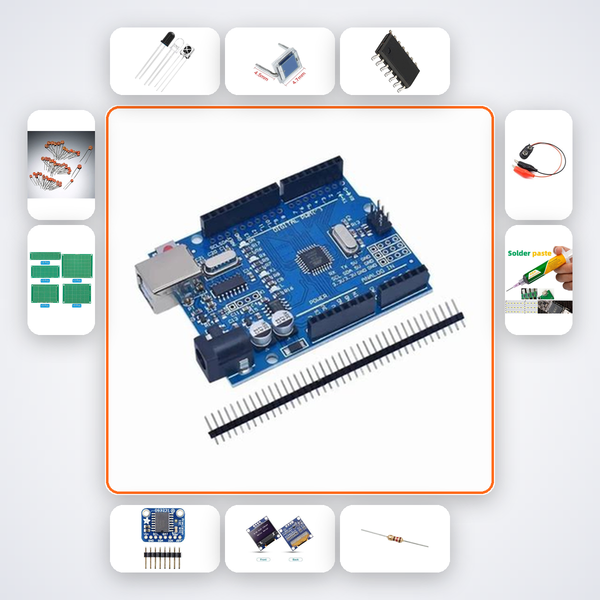 High Speed Optical Tachometer Kit with Arduino Uno + LED