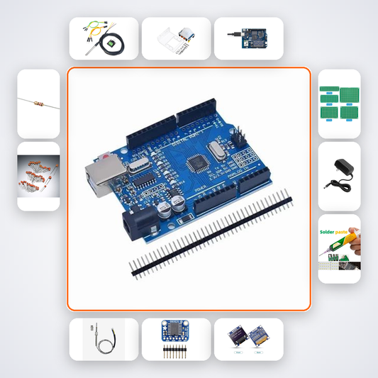 Home Security Motion Sensor Kit with Arduino Uno + LED