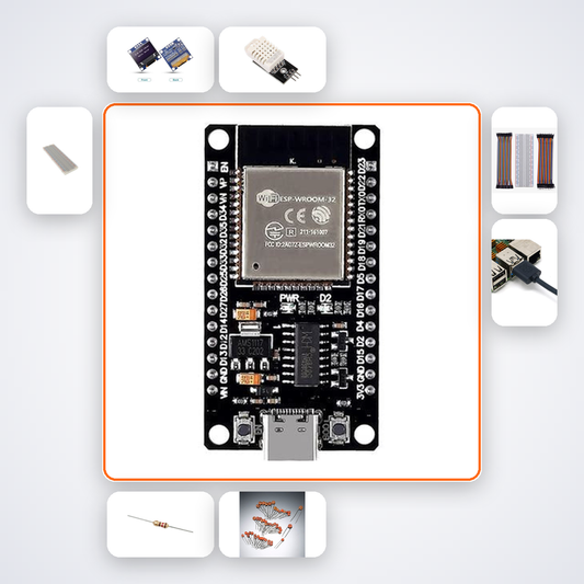 HVAC Performance Monitor Kit with ESP32 + LED