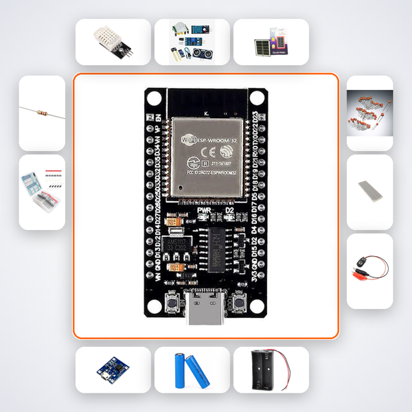 Hydroponics Nutrient Monitor Advanced Kit with ESP32 + DHT22