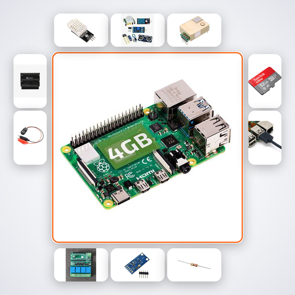 Hydroponics Nutrient Monitor Kit with Raspberry Pi 4 + DHT22