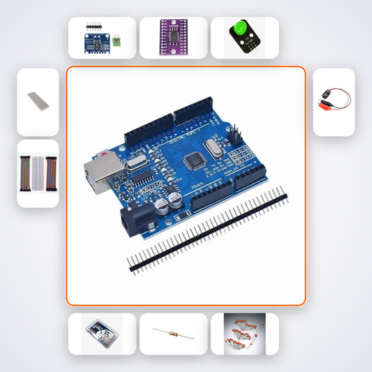 Inductive Wireless Power Meter Kit with Arduino Uno + LED