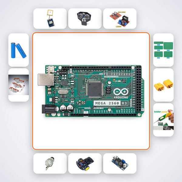 Industrial Bin Level Monitor Kit with Arduino Mega + Ultrasonic
