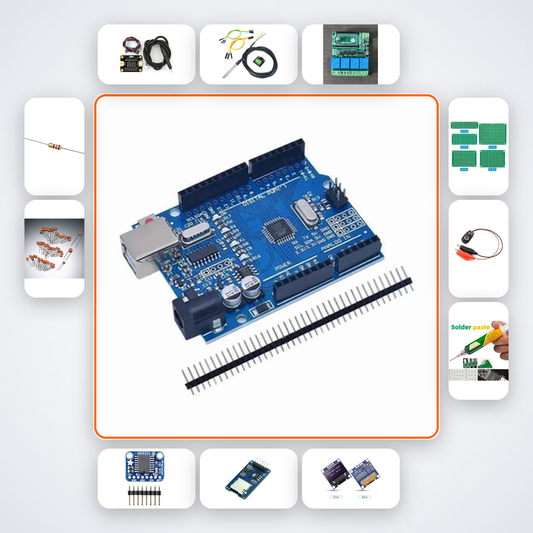 Industrial Boiler Temp Monitor Pro Kit with Arduino Uno + Relay